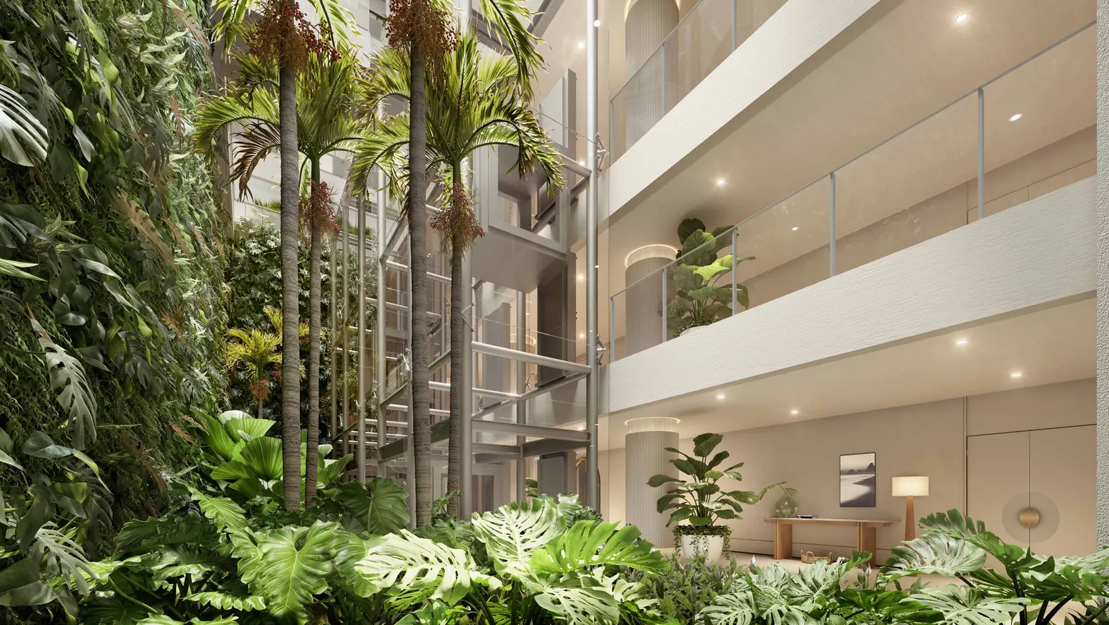 Jardim Carioca com elevadores panorâmicos, paisagismo do Escritório Burle Marx