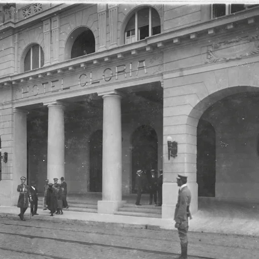Entrada do Hotel Glória em 1922, ano da inauguração